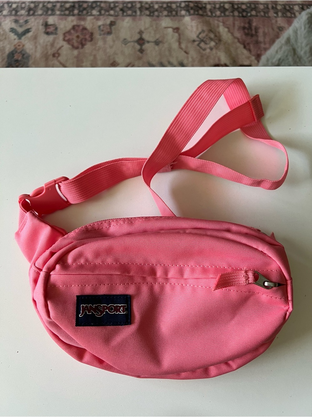 JanSport Salmon Pink Fanny Pack Belt Bag